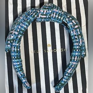 Lele Sadoughi Veronica Tweed Headband NWOT